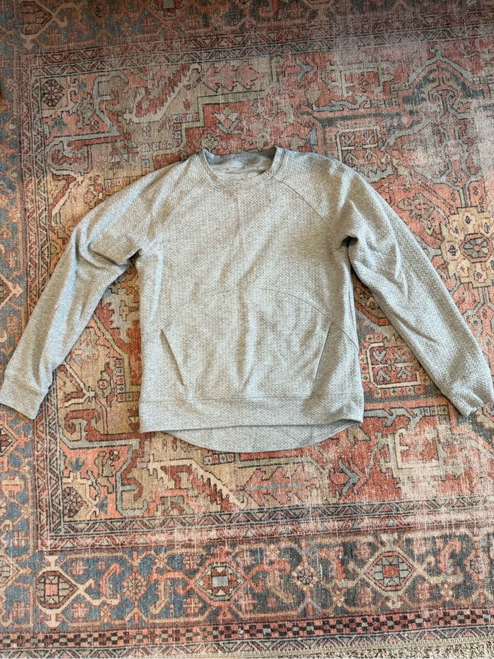 Lululemon Light Heather Gray Crewneck Pullover - size 6